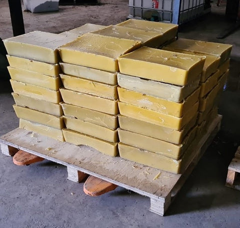 Pure beeswax 8kg blocks - $15 per kg